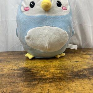 Charming Plush Penguin Toy - Light Blue and White